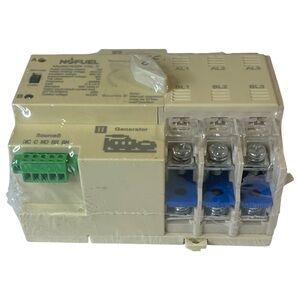NOFUEL Dual Power Automatic Transfer Switch 2P 63A 220V Grid to AC Generator PC